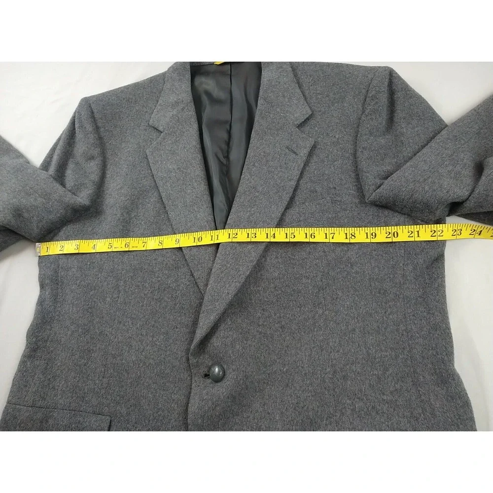 Premier Edition Kuppenheimer Blazer Mens L‎ 100% Camel Hair Gray Classic